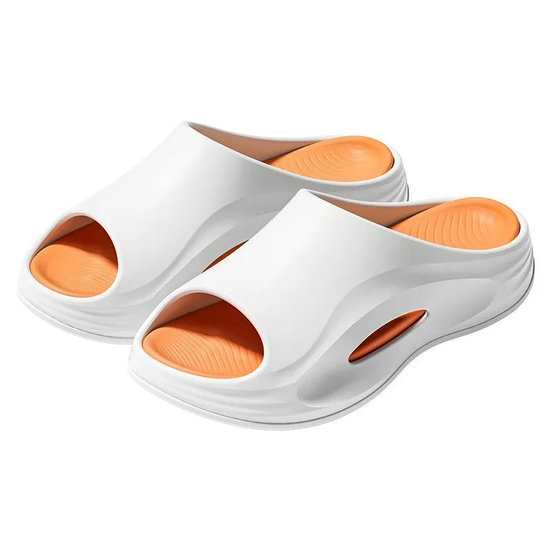 Summer Outdoor Casual Slippers, Lightweight Thick Sole Hotel Style Sports Slides