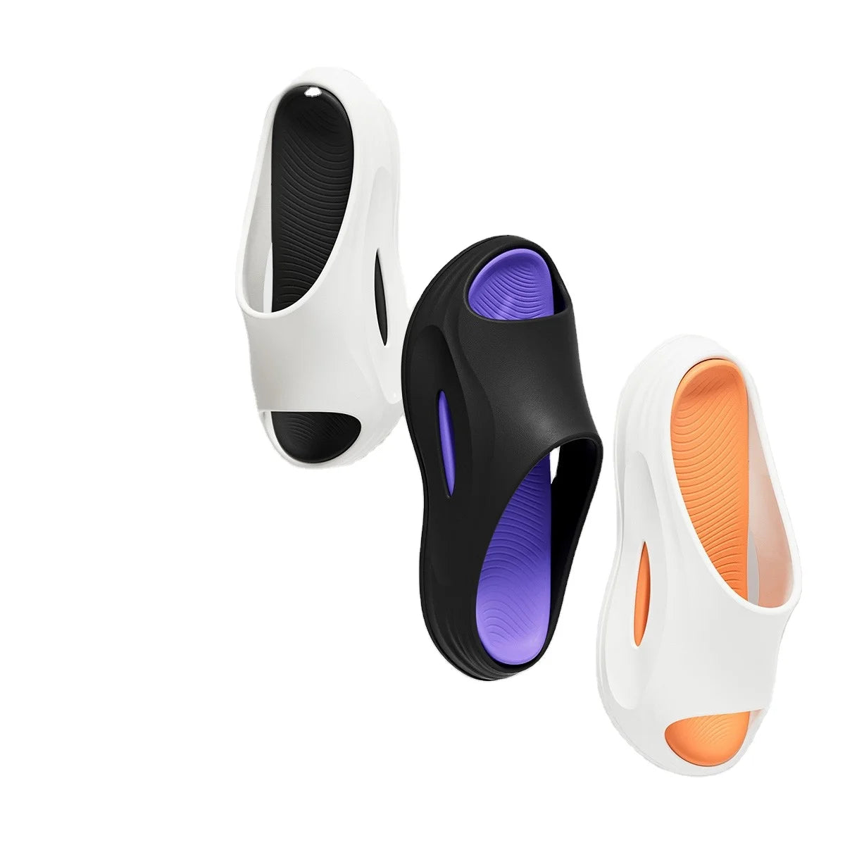 Summer Outdoor Casual Slippers, Lightweight Thick Sole Hotel Style Sports Slides