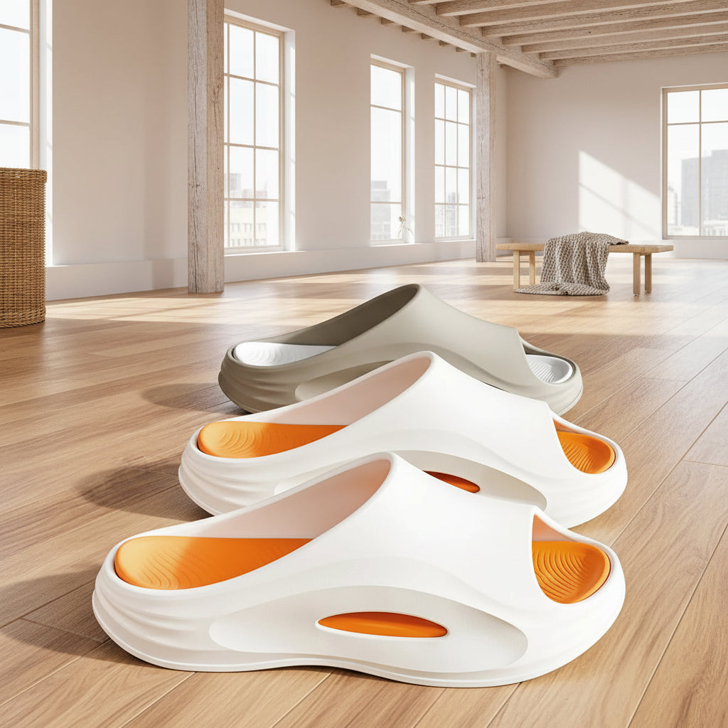 Summer Outdoor Casual Slippers, Lightweight Thick Sole Hotel Style Sports Slides