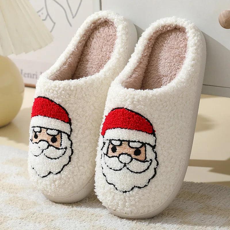 Custom Outdoor Cotton slippers Winter Warm Indoor slippers Valentine's Day Christmas Halloween Plush Slippers
